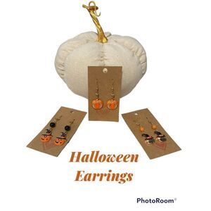 🎃Custom Made New 3 Piece Set Of Stylish Halloween Earrings🎃